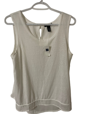 Nwt’s GAP White Scoop Neck Sleeveless Tank Size Medium